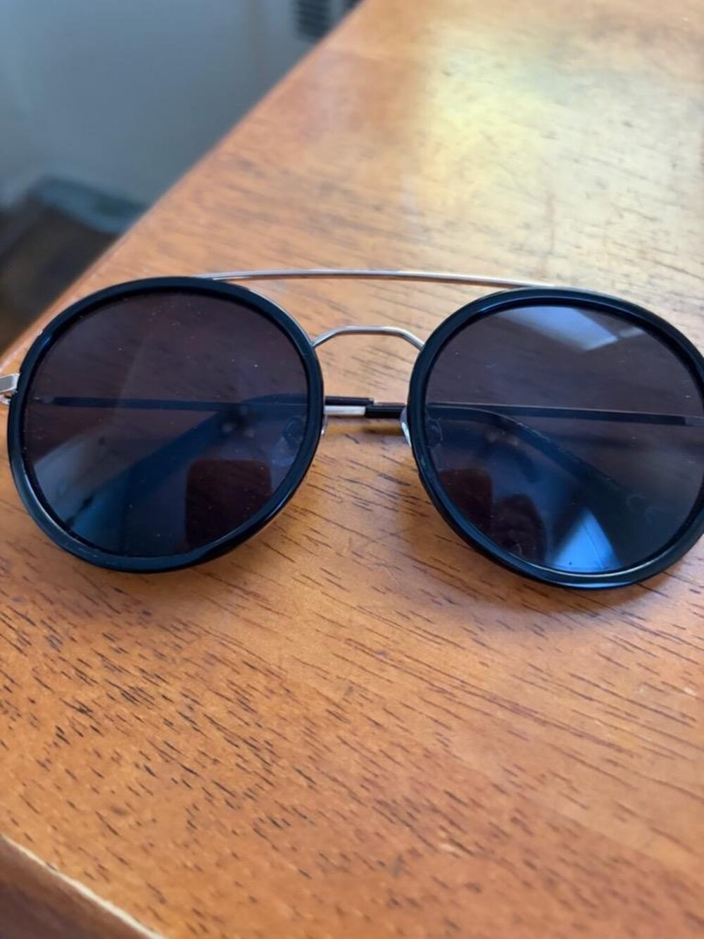 Aldo  round, double-bridge sunglasses